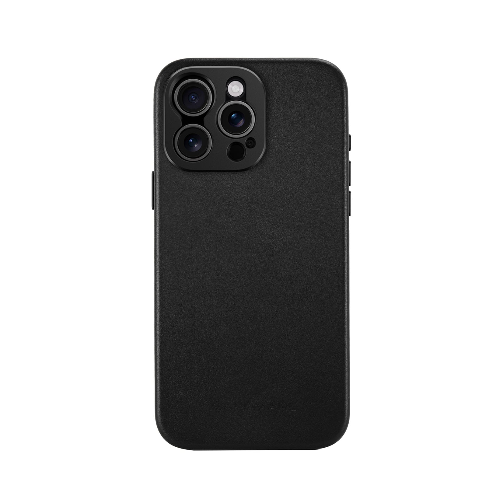iPhone 16 Pro Leather Case | Black (MagSafe Compatible) - SANDMARC iPhone 16 Pro Leather Case | Black (MagSafe Compatible) - SANDMARC