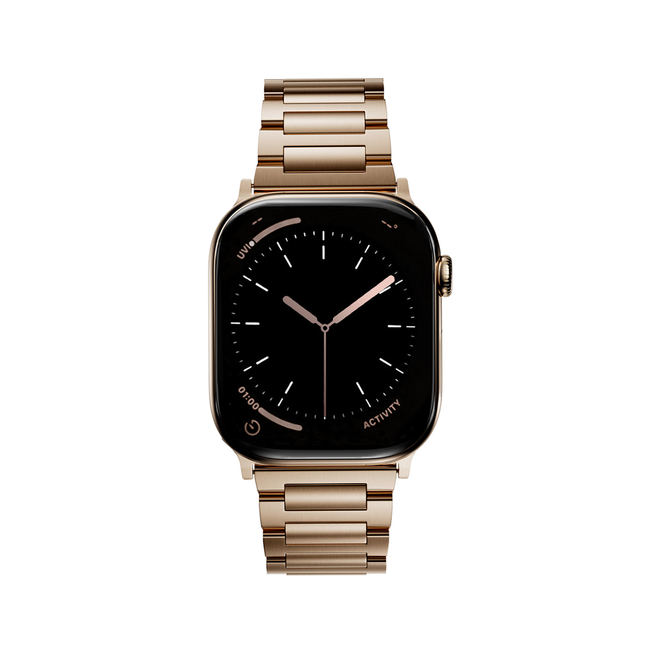 Watch Series 10 Apple Watch Rose Gold Black Strap Titanium Apple