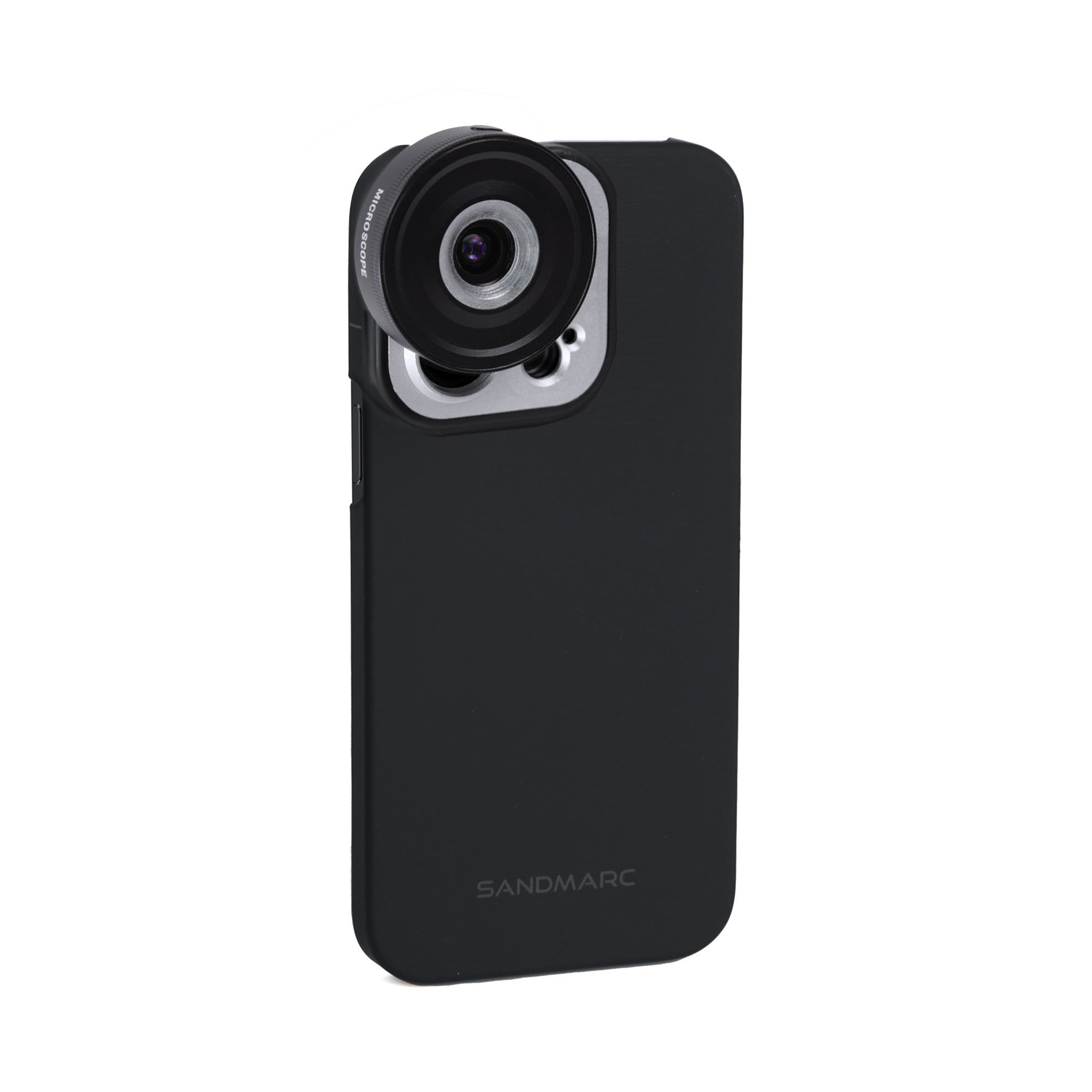 Coque Macro 30x Pour IPhone 13 Mini - Lentille Microscope Vissable, Noir