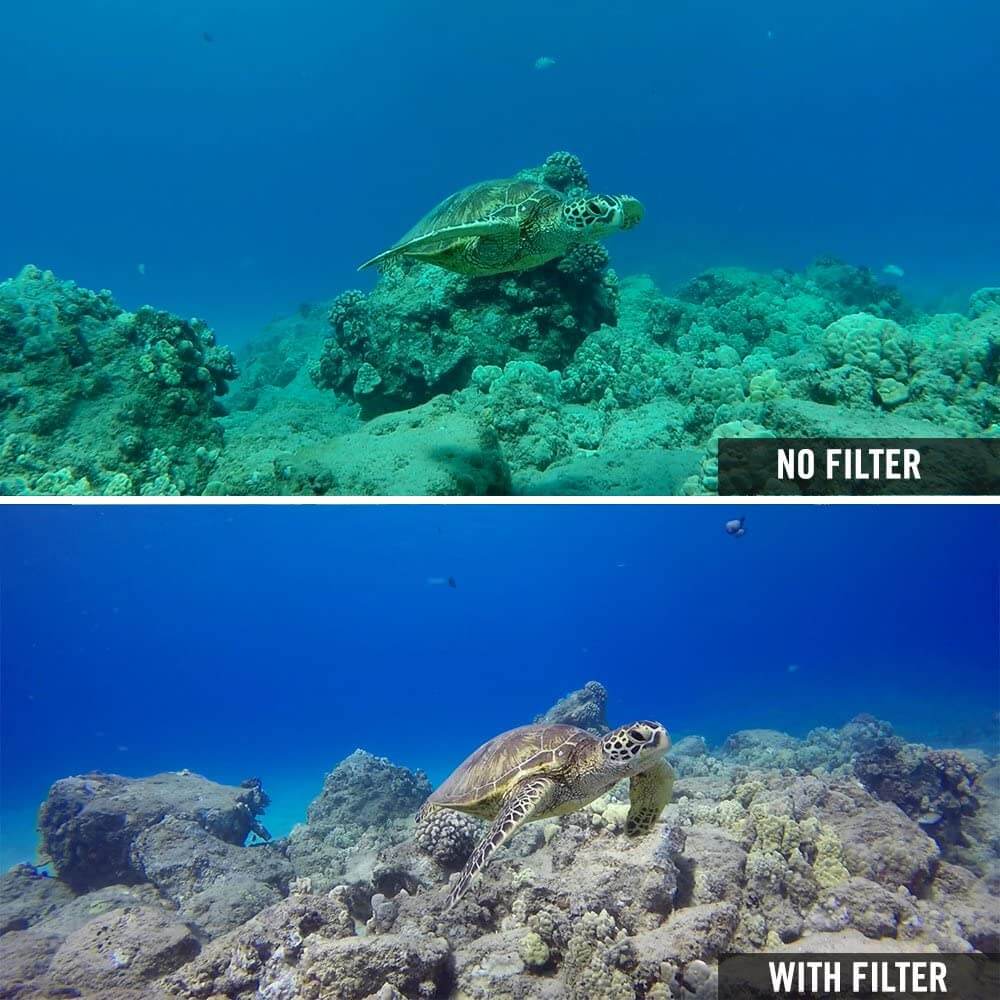 Aqua Filter for GoPro Hero 13, 12, 11, 10, 9 - Red, Yellow, Magenta Diving Filter - SANDMARC