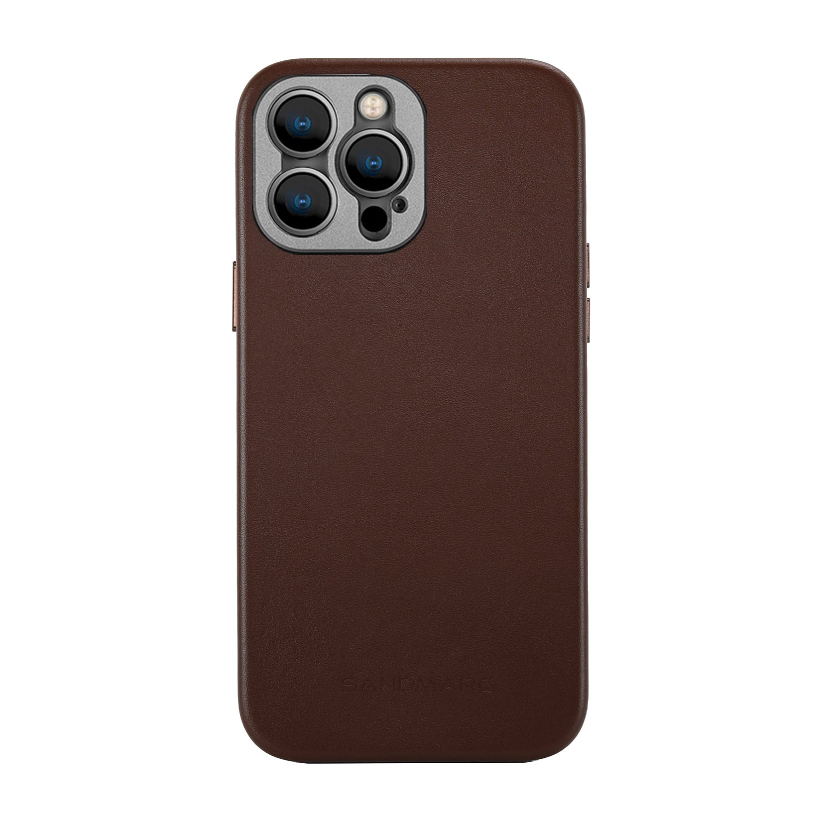 iPhone 14 Pro Max Leather Case - Brown - MagSafe Compatible - SANDMARC