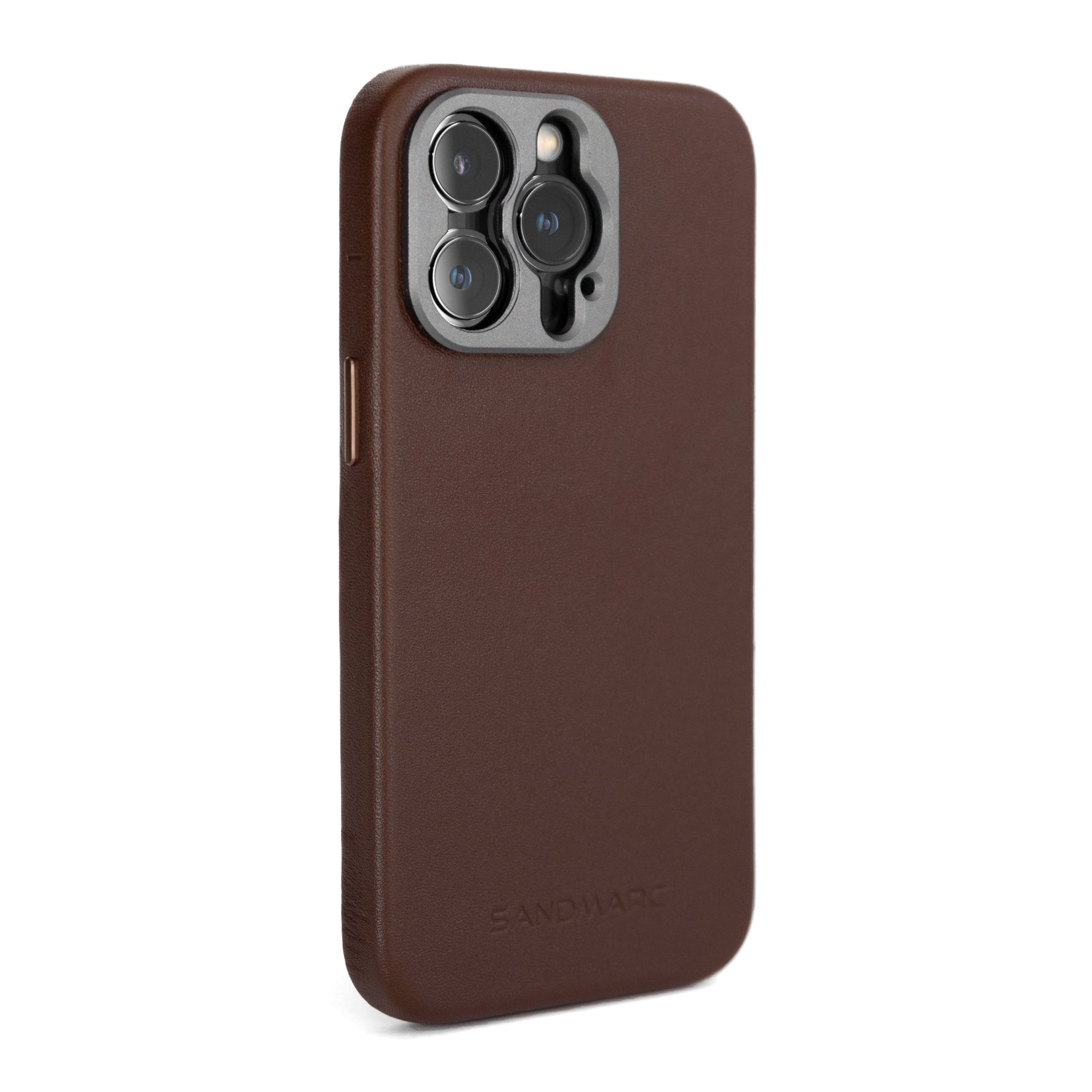 iPhone 14 Pro Max Leather Case | Brown (Works with MagSafe) - SANDMARC