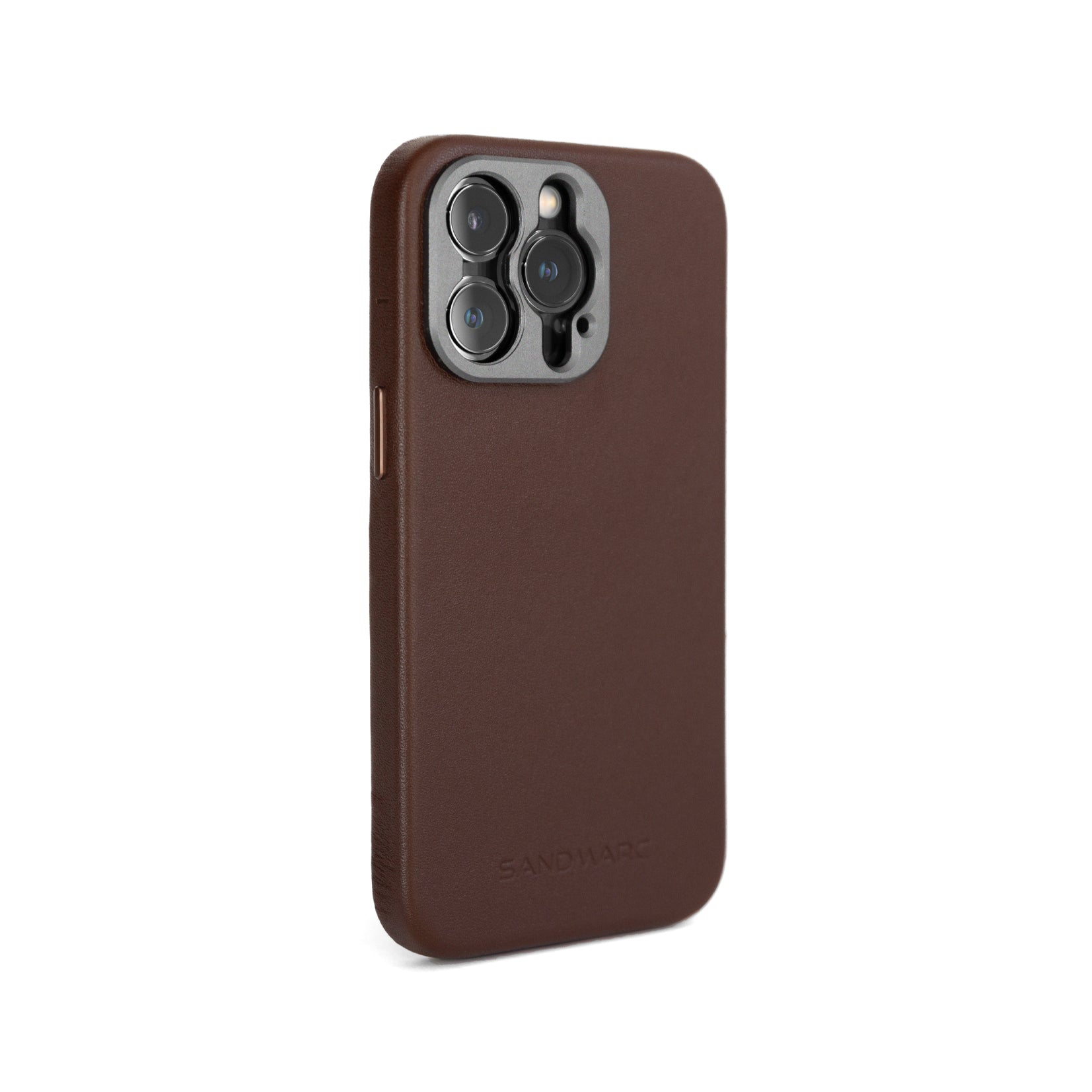 iPhone 14 Pro Leather Case | Brown (Works with MagSafe) - SANDMARC