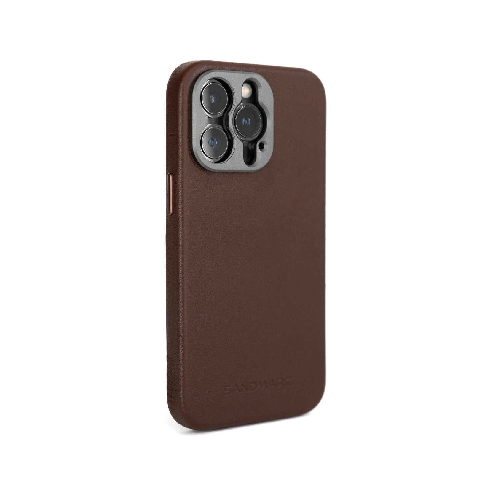 iPhone 13 Pro Leather Case | Brown with -