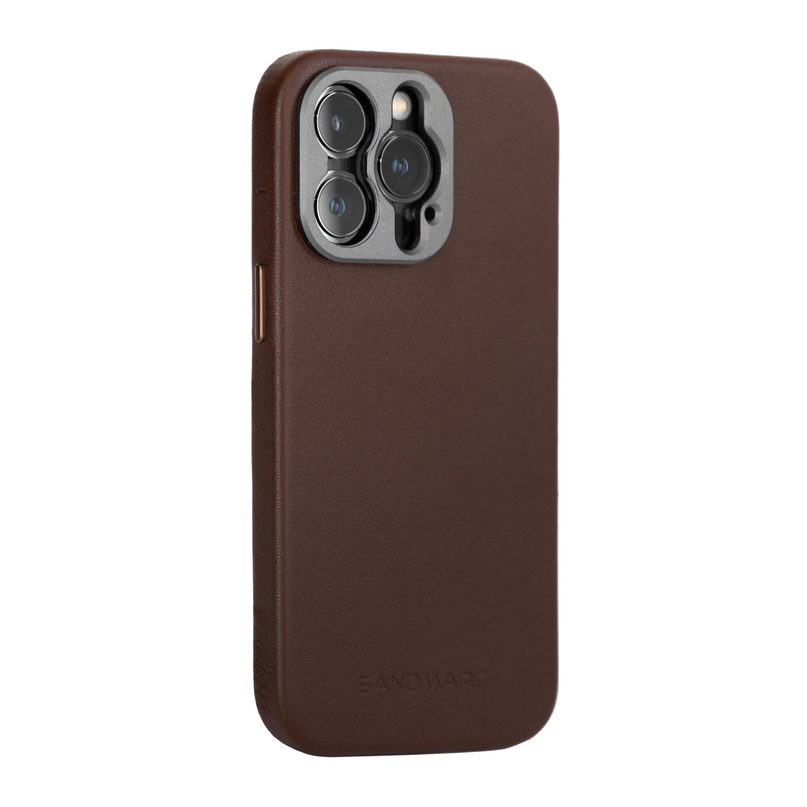 iPhone 14 Pro Max Leather Case | Brown (Works with MagSafe) - SANDMARC