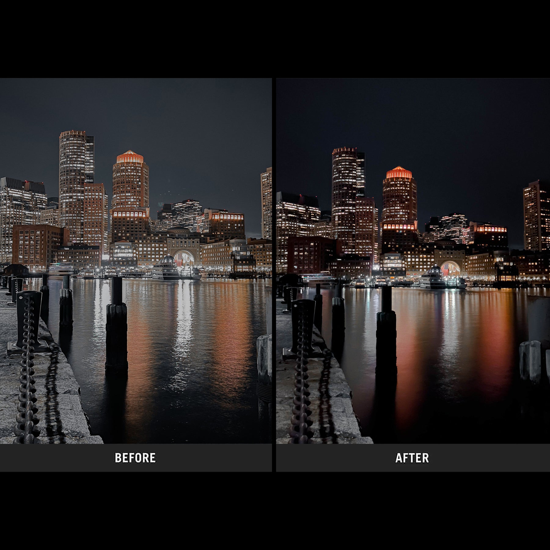 iPhone Variable ND Filter - Before After Photo - SANDMARC