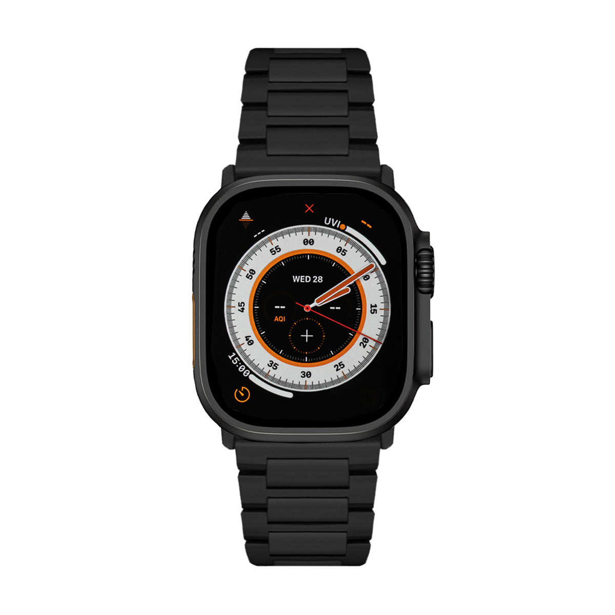 Apple Watch Ultra 3 & 2 Black Titanium Band - SANDMARCED #type_grade 2