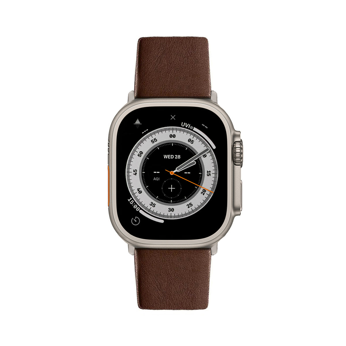 Apple Watch Ultra Leather Band #color_brown