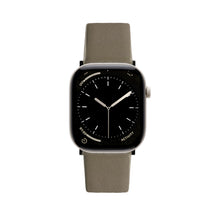 Apple Watch Series 12 Leather Band -Ceramic Pearl White #color_sand