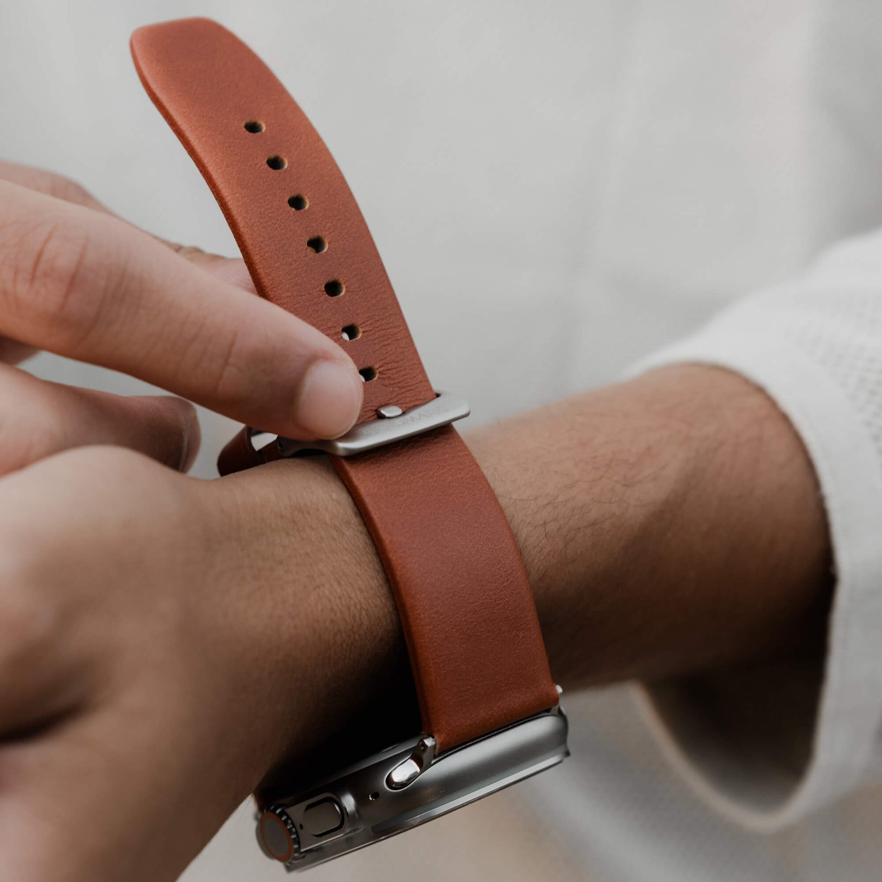 Leather Apple Watch Ultra 3, 2 & Ultra Band