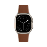 Apple Watch Ultra Leather Band Orange #color_tan