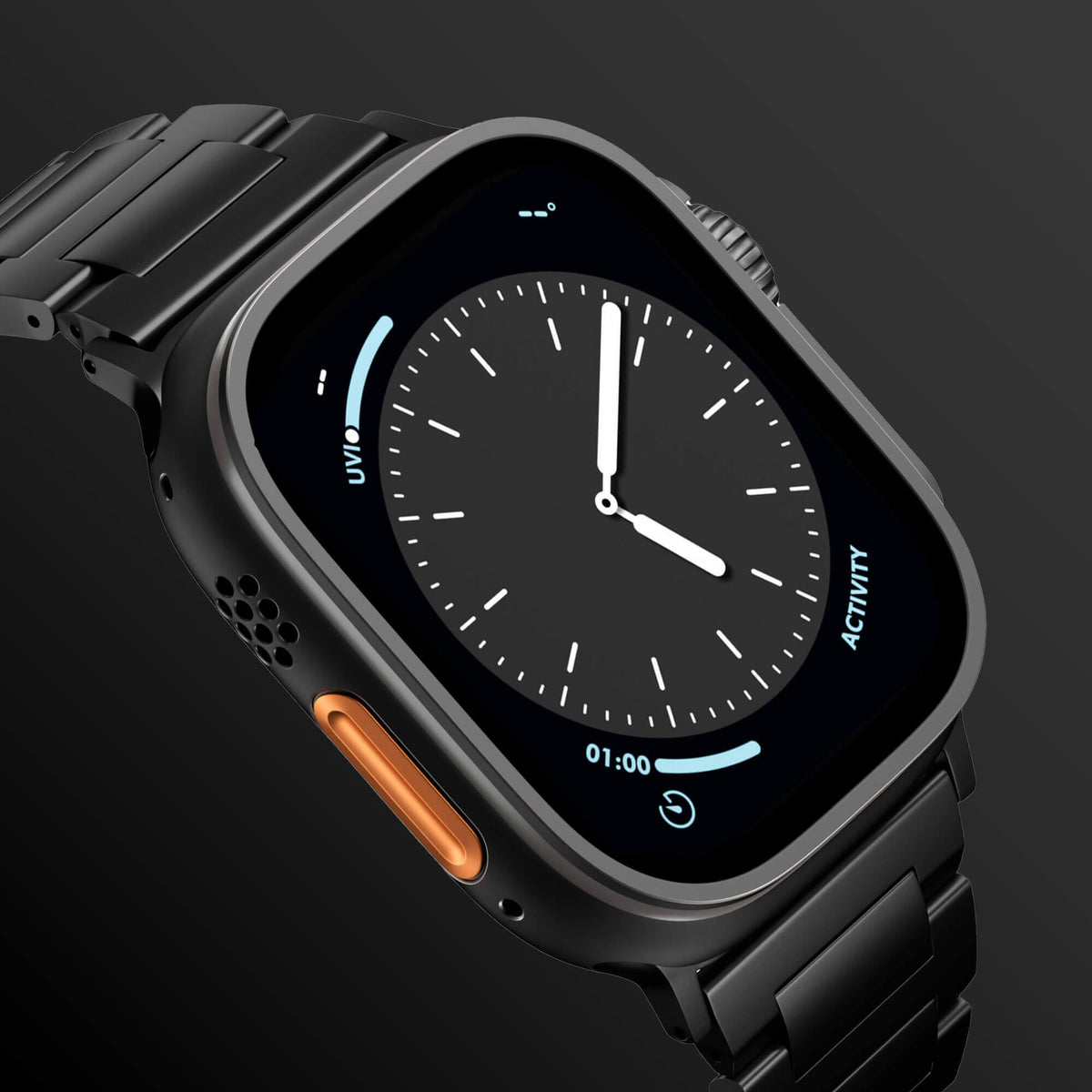 Apple Watch Ultra 2 Black Titanium Band - SANDMARCED #type_grade 4