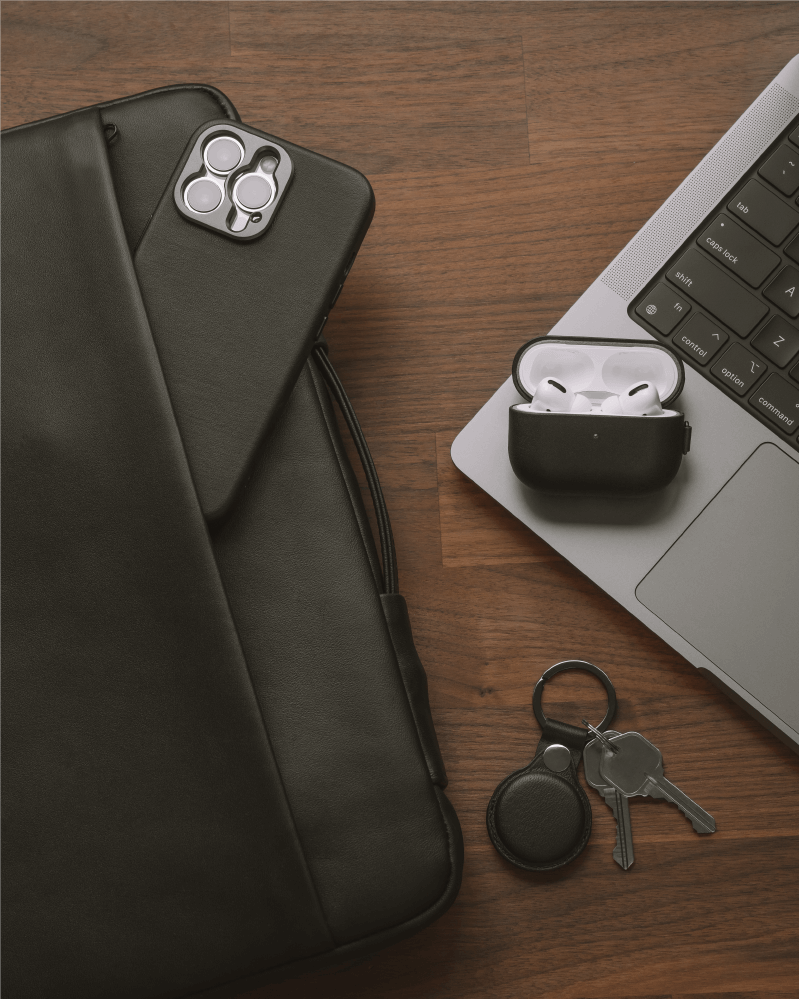 AirPods 3 Case - Leather Edition - SANDMARC Black