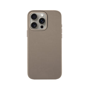iPhone 15 Pro Minimal Leather Case | Sand (works with MagSafe) - SANDMARC