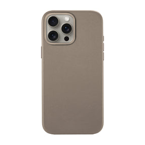 iPhone 15 Pro Max Minimal Leather Case | Sand (works with MagSafe) - SANDMARC