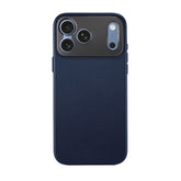 Leather Case - iPhone 18 Pro Max - Navy Blue on clean studio background