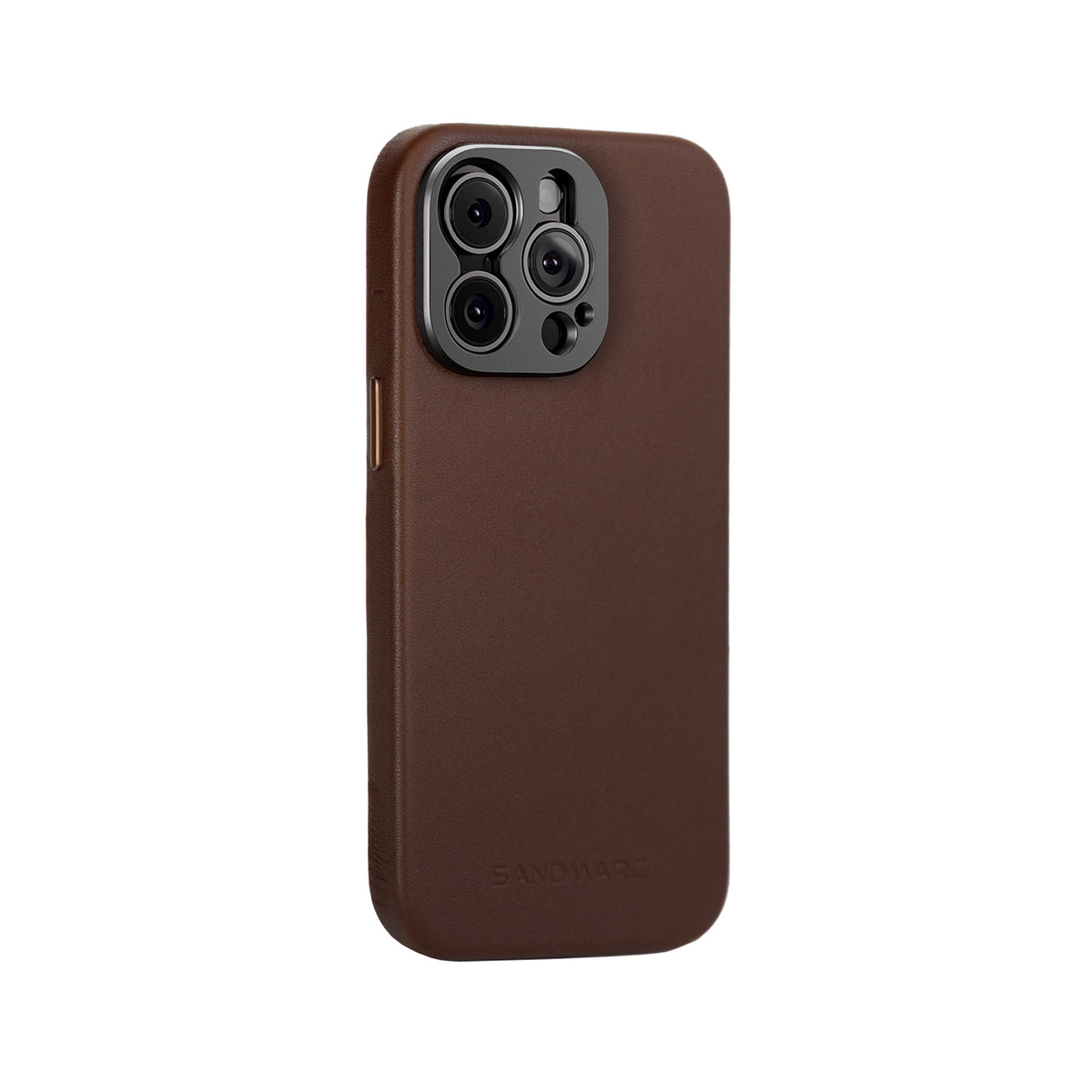 iPhone 15 Pro Max Leather Case - Brown - MagSafe Compatible - SANDMARC