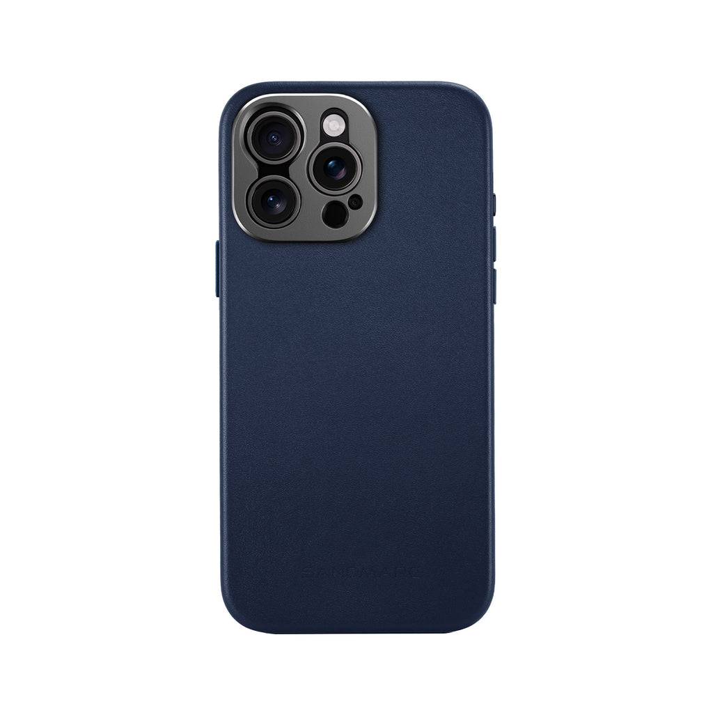 iPhone 15 Pro Leather Case | Navy (works with MagSafe