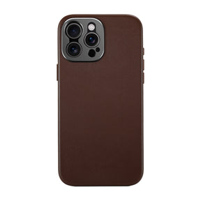 iPhone 15 Pro Max Leather Case - Brown - MagSafe Compatible - SANDMARC