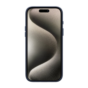 Leather Case - iPhone 15 Pro Max - Navy Front