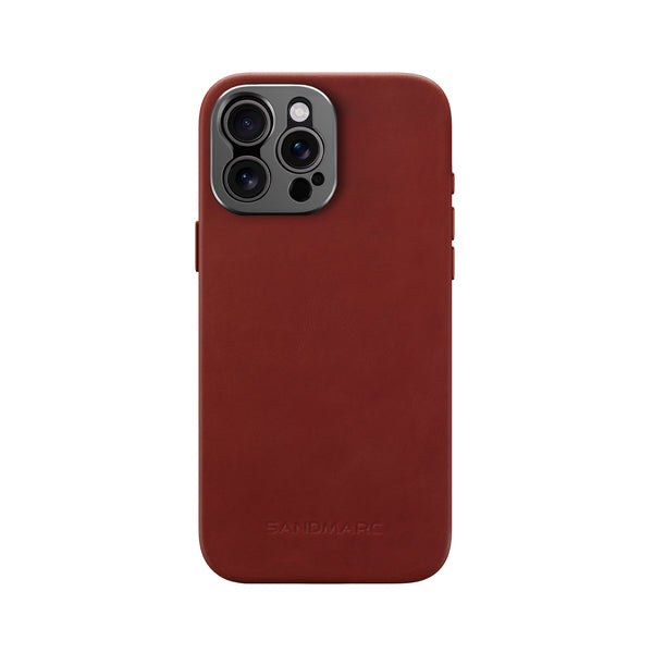iPhone16Pro Maison Kitsuné Red Case iPhone 16 Pro Leather Case | Red - SANDMARC