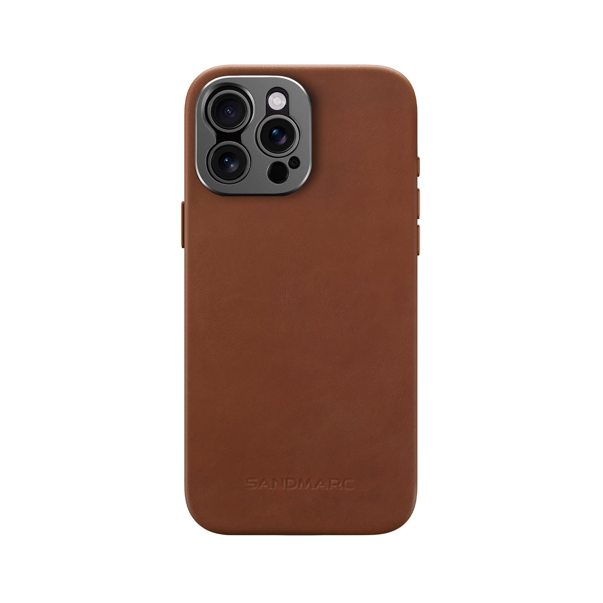 ジルサンダー iPhone 16 Pro ケース レザー ブラウン iPhone 16 Pro Leather Case | Tan (works with MagSafe) - SANDMARC