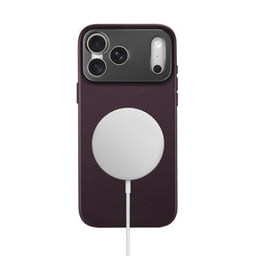 Pro Leather Case - iPhone 18 Pro - Burgundy