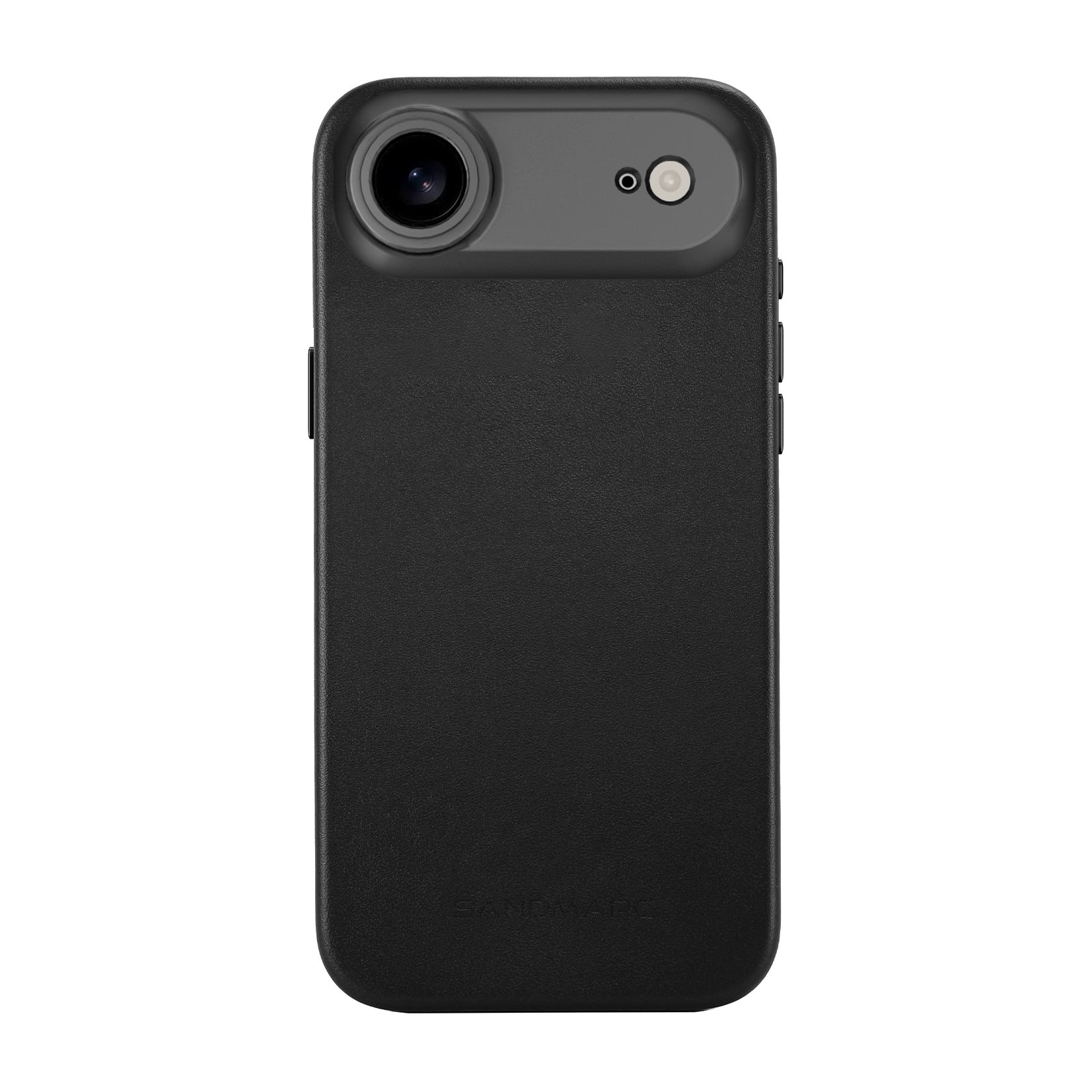 iPhone 17 Air Black Leather Case - SANDMARC