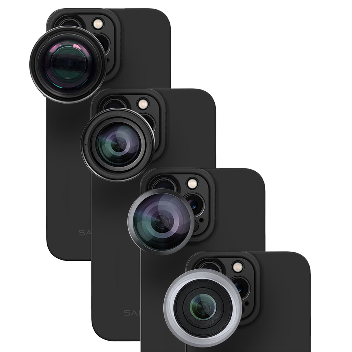iPhone 16 Pro Lens Kit - Telephoto, Macro, Wide & Fisheye - SANDMARC