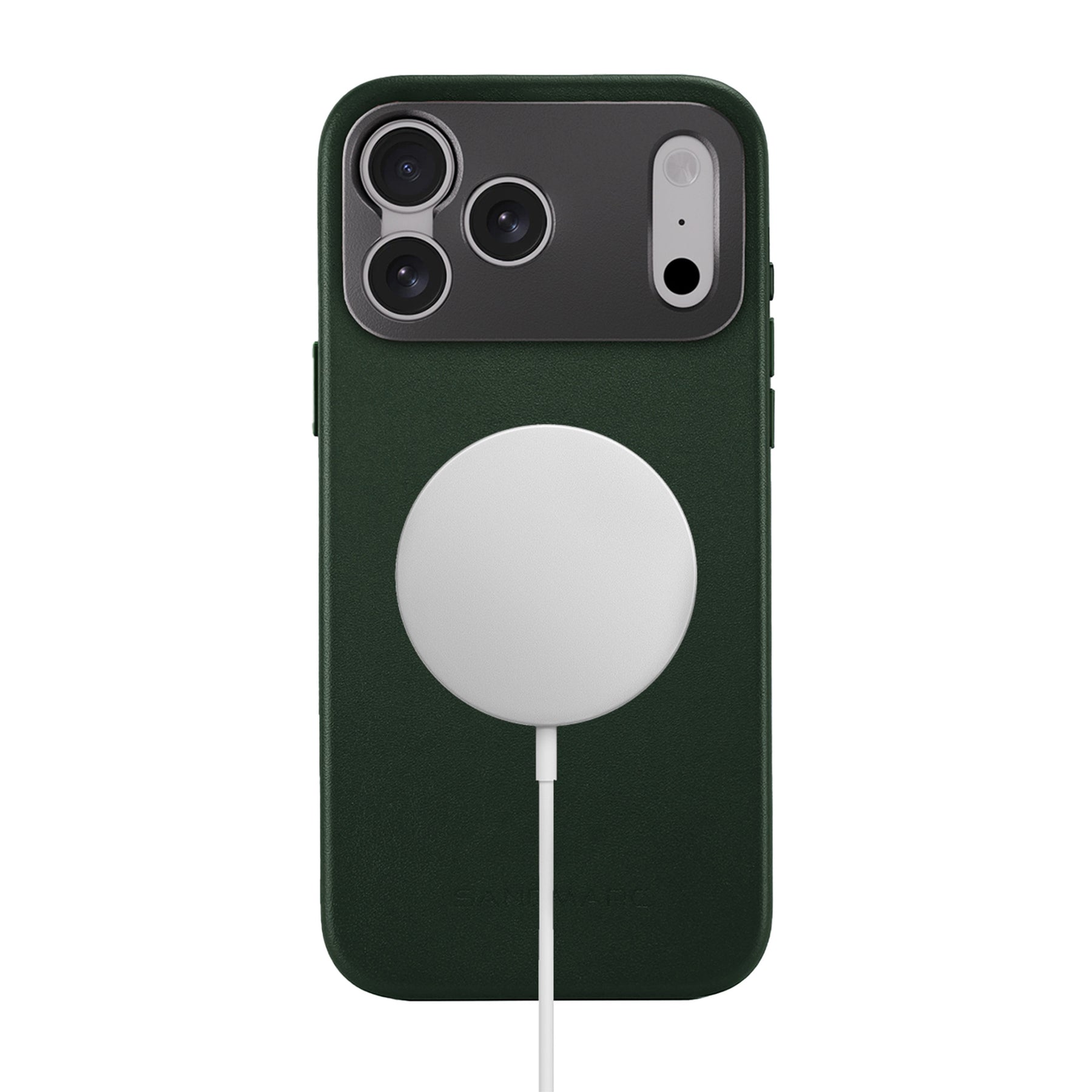Suncase ECHT Leren Hoesje – Compatibel Met IPhone 17 Pro Max – 170x82x15 Mm – Met Fluweelvoering – Handgemaakt In Europa – Zwart – Past Alleen Met Bumper Of Siliconenhoes