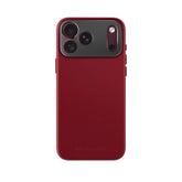 iPhone 18 Pro Leather Case - Red - MagSafe Compatible - SANDMARC - On Clean White Background
