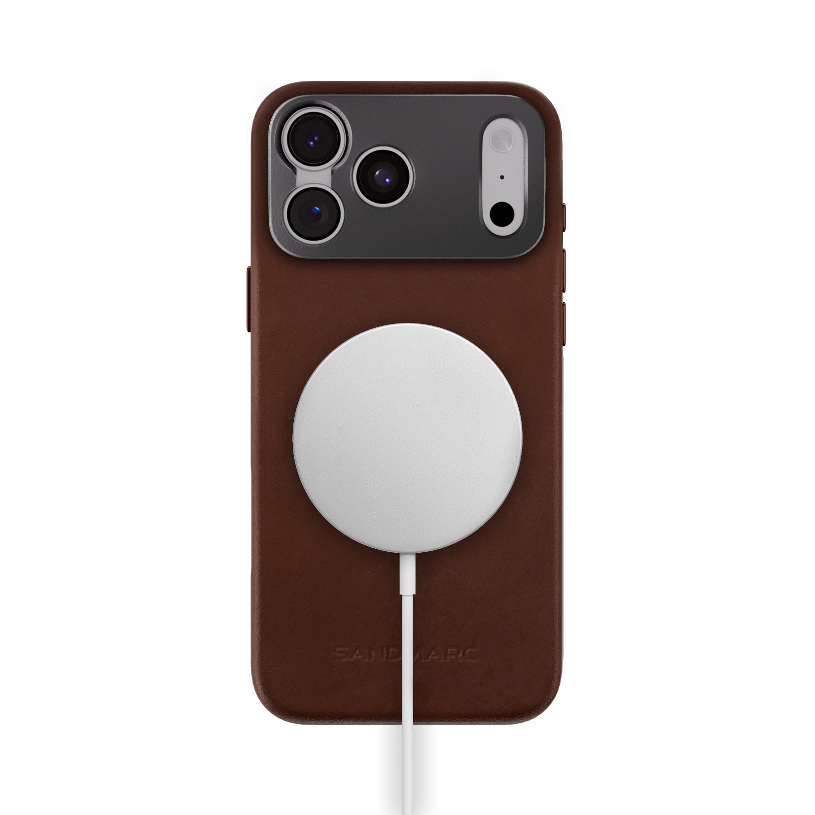 iPhone 17 Pro Leather Case - Brown - MagSafe Compatible - SANDMARC