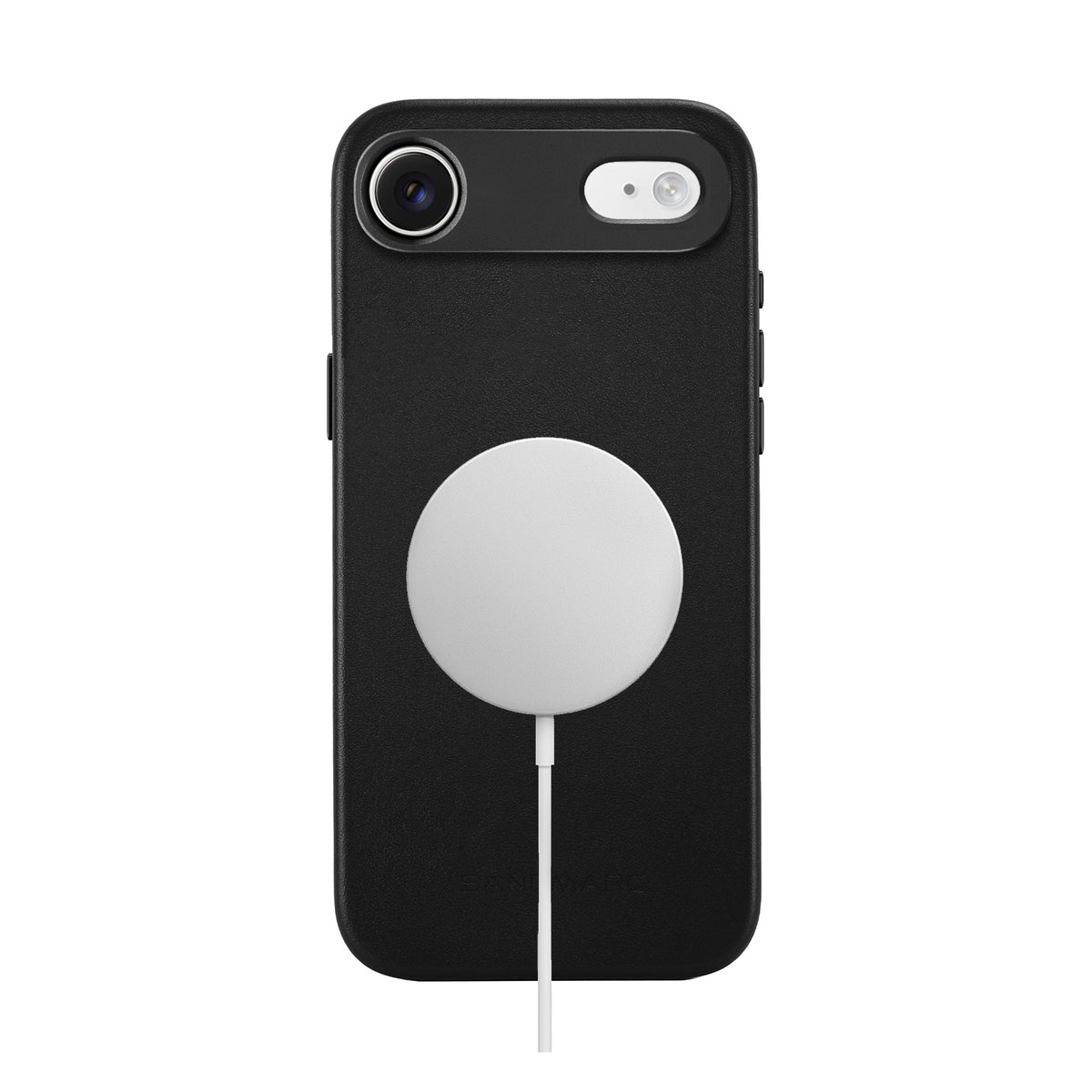 iPhone 17 Air Black Leather Case - SANDMARC