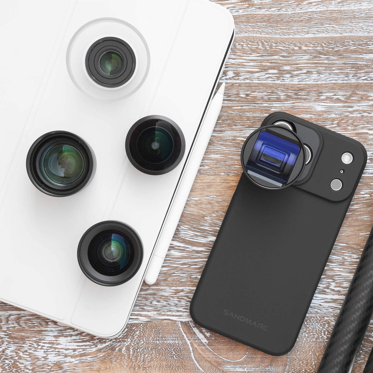 SANDMARC Anamorphic, Telephoto, Macro, Wide and Fisheye lenses for iPhone 18 Pro