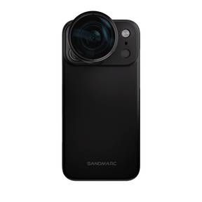 Telephoto 96mm Lens for iPhone on clean studio background