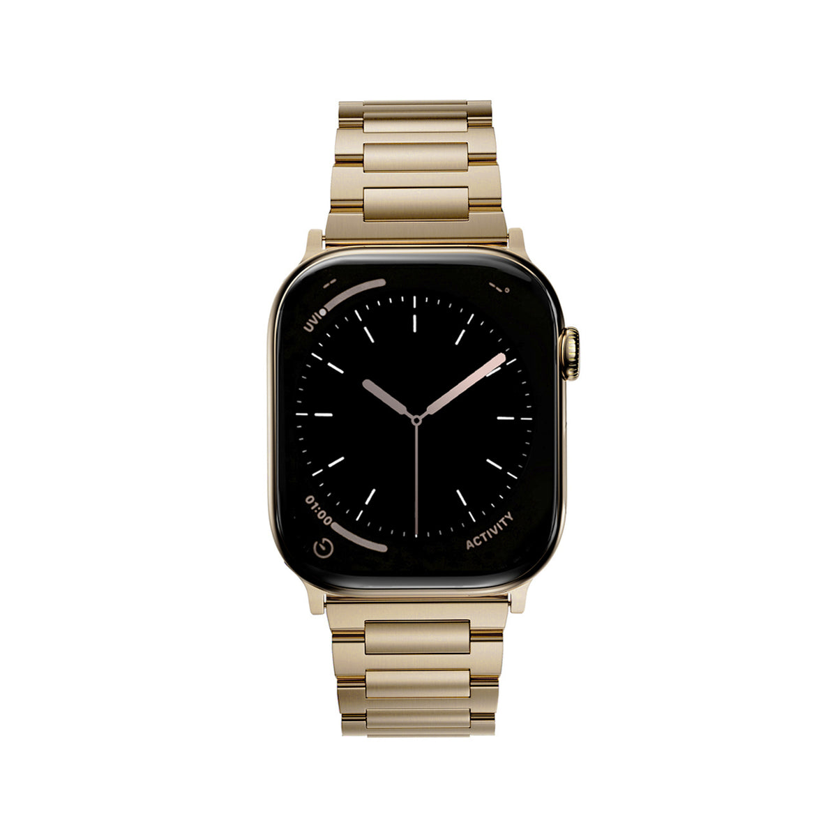 Radiant Gold Titanium band (strap) for Apple Watch Series 12 - SANDMARC