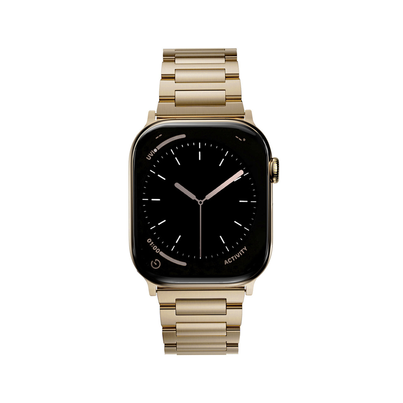 Radiant Gold Titanium band (strap) for Apple Watch Series 12 - SANDMARC
