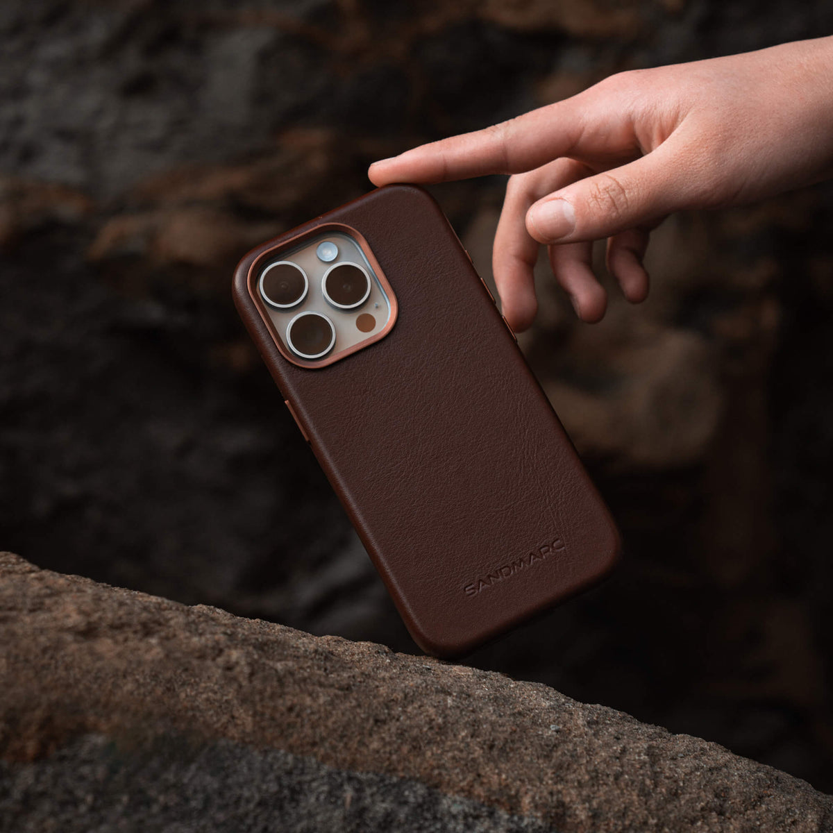 Minimal Leather Case - iPhone 14 Pro Max - Brown