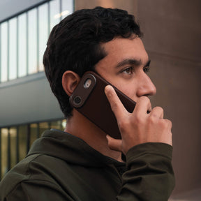 iPhone Air Leather Case - Brown