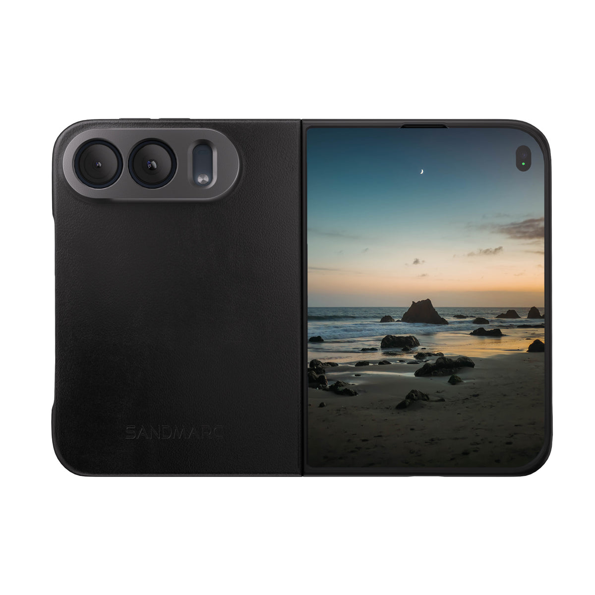 iPhone Duo Leather Case - Black - MagSafe Compatible - SANDMARC