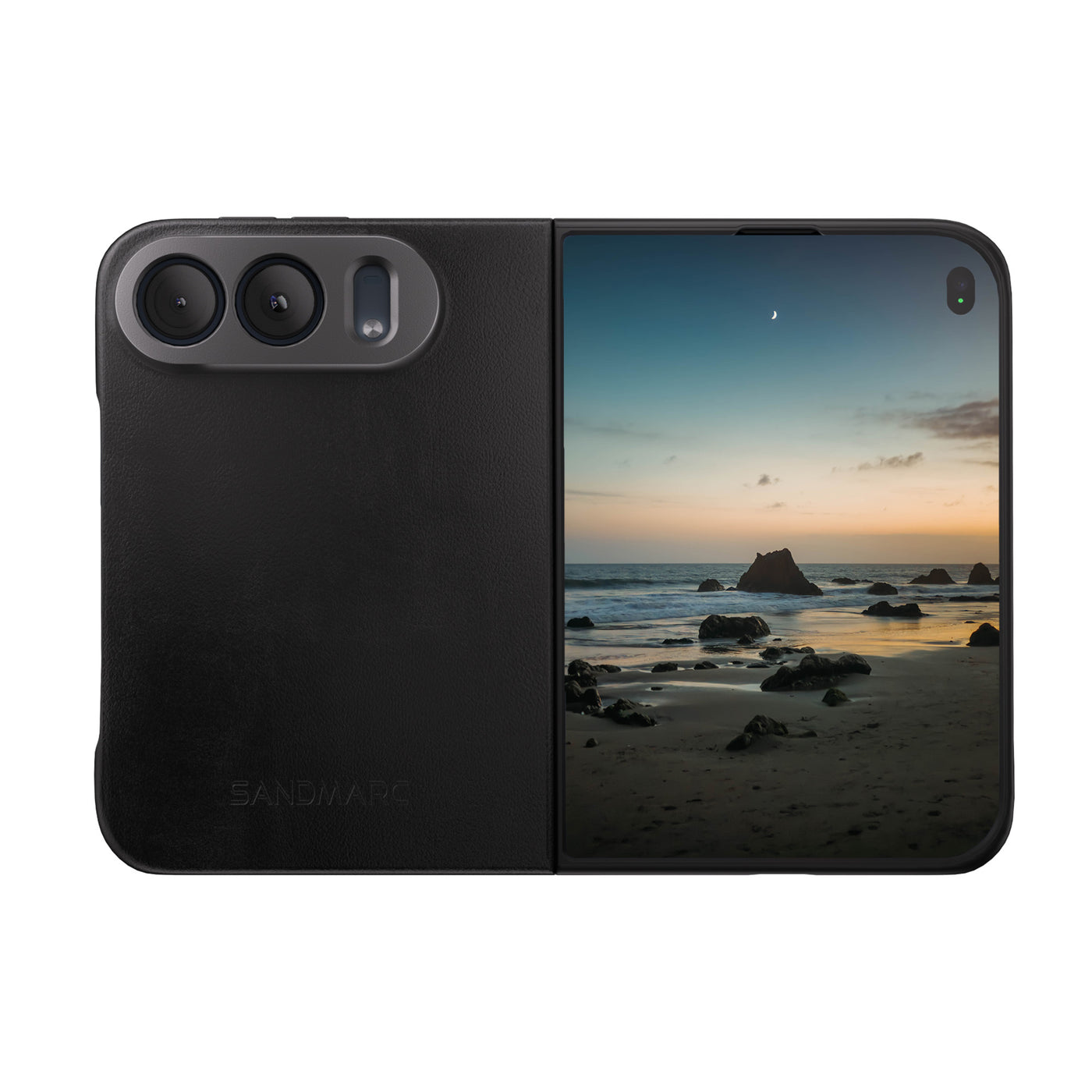 iPhone Duo Leather Case - Black - MagSafe Compatible - SANDMARC