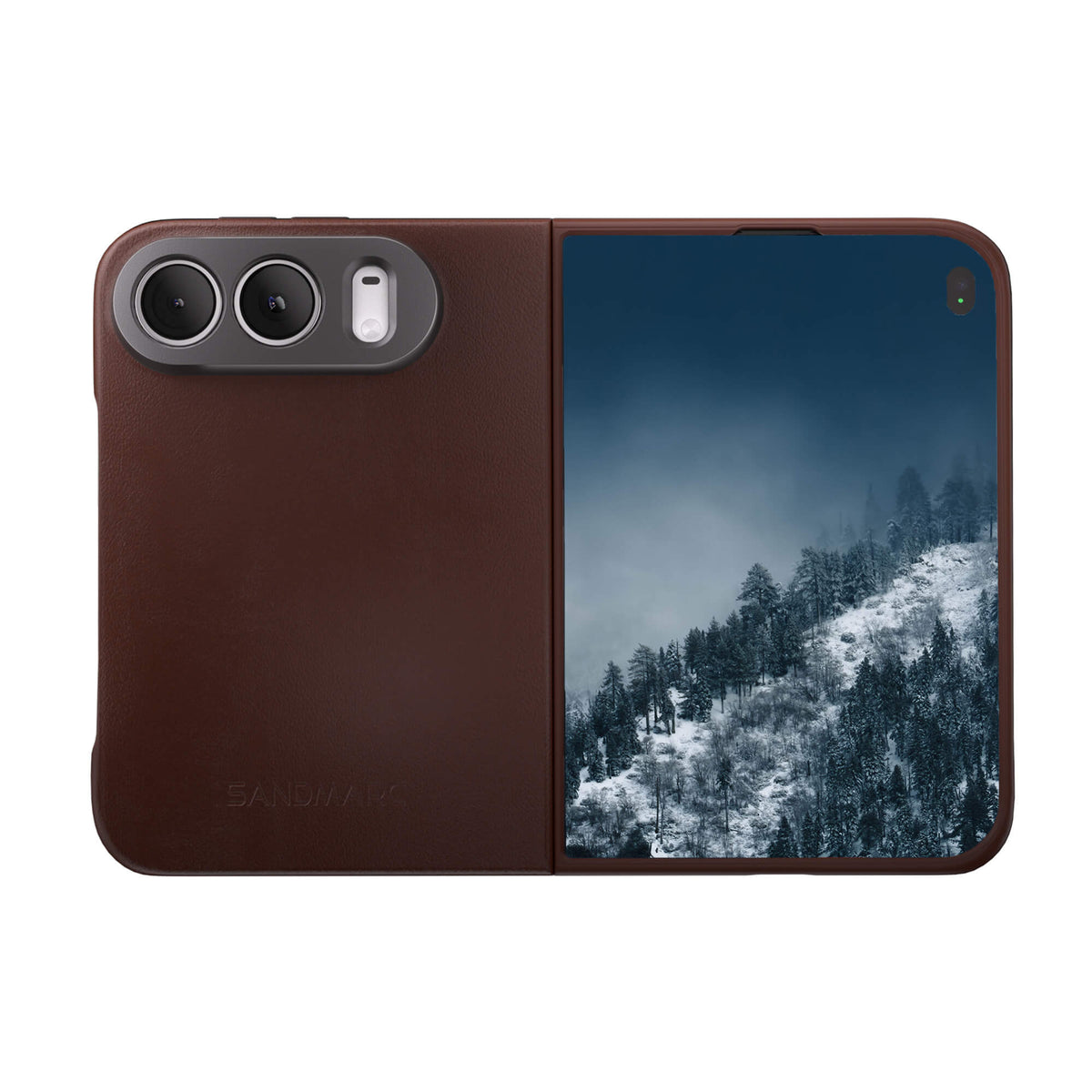 iPhone Duo Leather Case - Brown - MagSafe Compatible - SANDMARC