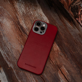 Pro Leather Case - iPhone 16 Pro - Red