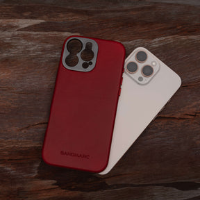 Pro Leather Case - iPhone 16 Pro - Red