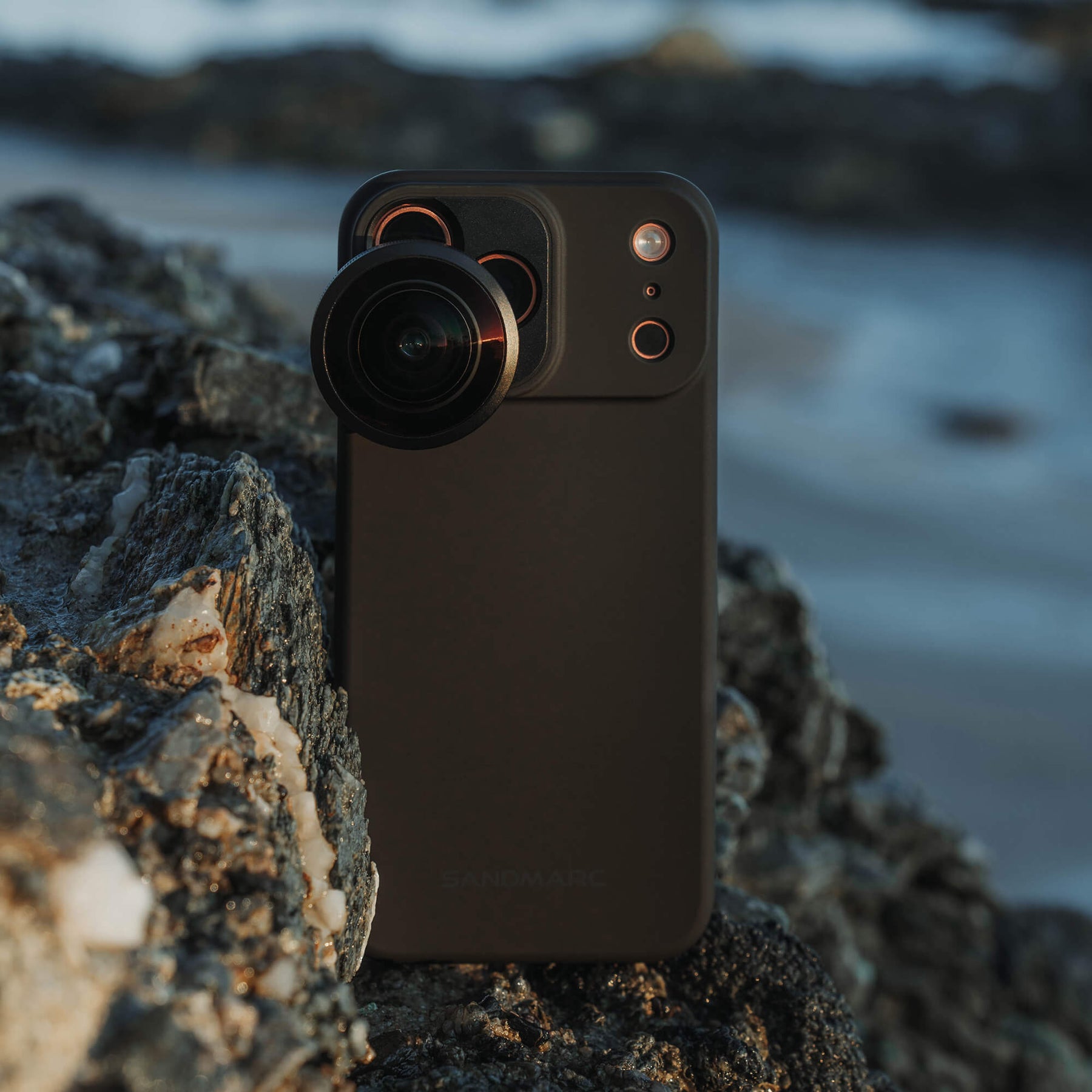 iPhone 18 Pro Fisheye Lens with beach background