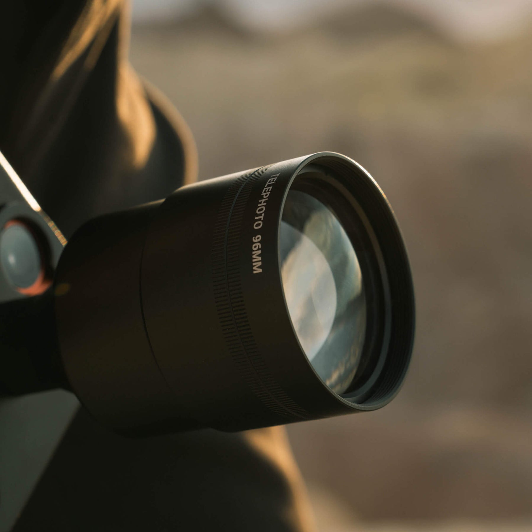 Close up on Telephoto 96mm Lens lifestyle photo