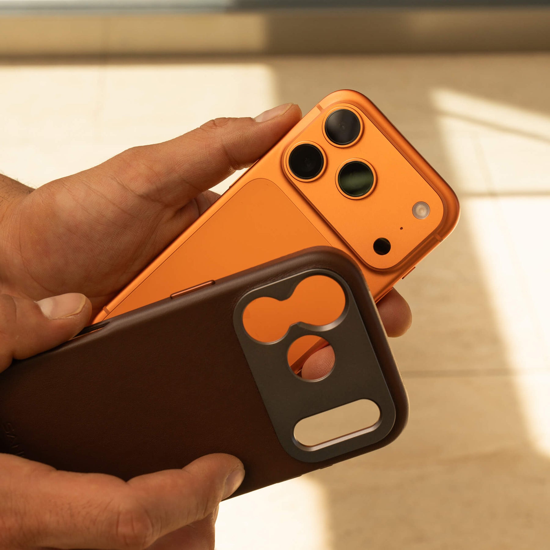 iPhone 17 Pro Leather Case | Brown iPhone 17 Pro Leather Case | Brown