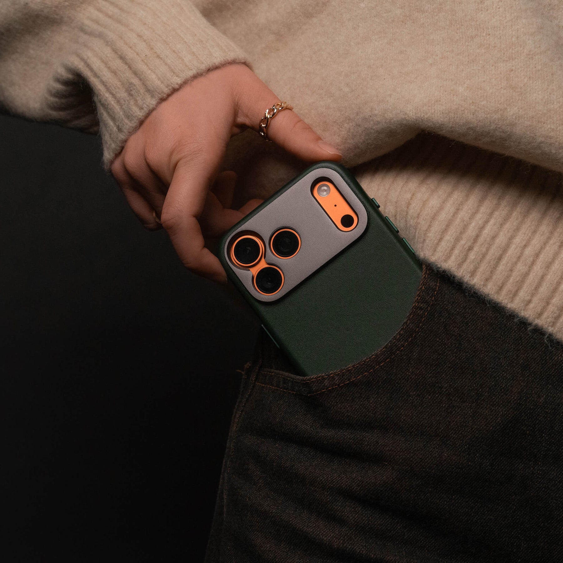 iPhone 17 Pro Max Leather Case | Forest Green iPhone 17 Pro Max Leather Case | Forest Green