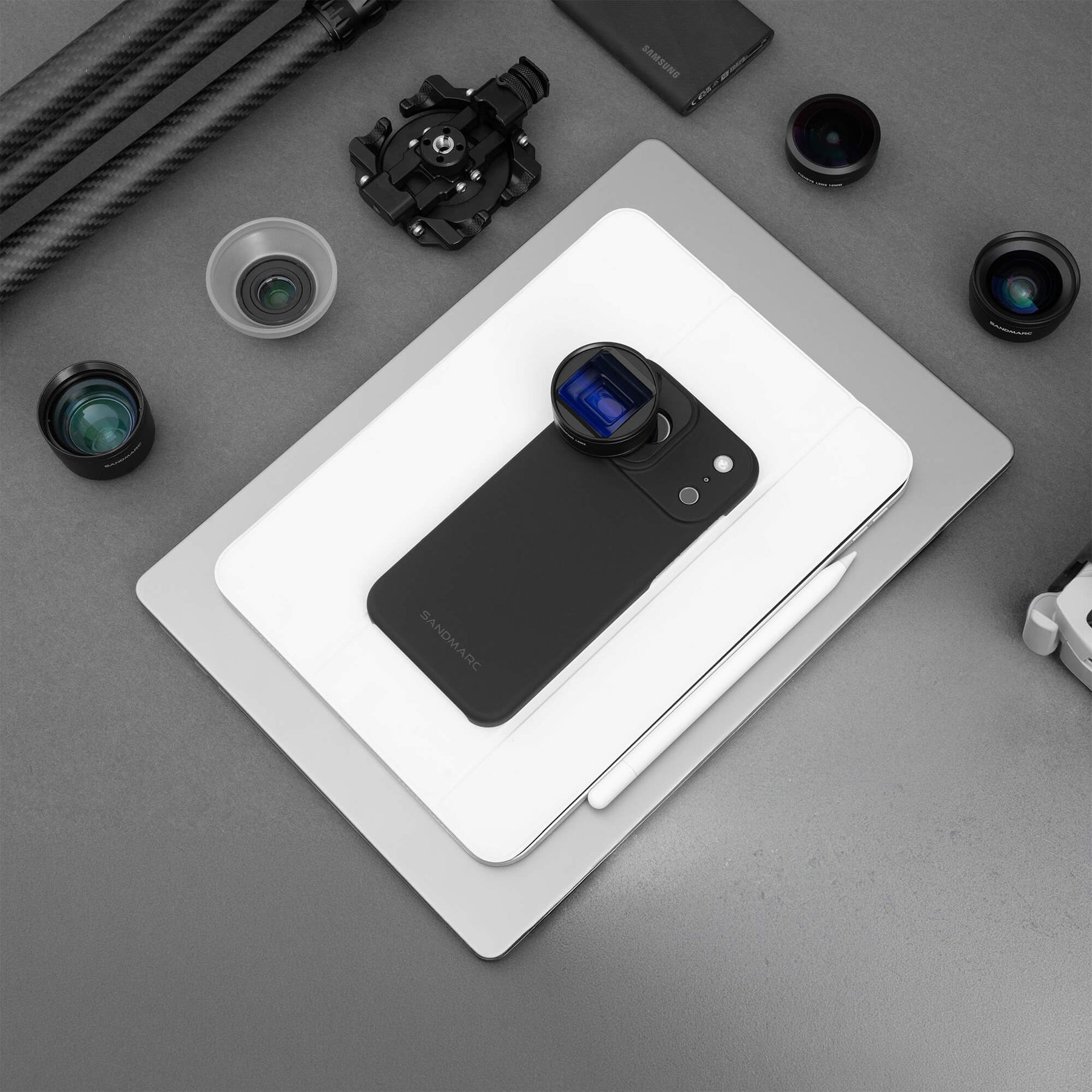 SANDMARC Anamorphic, Telephoto, Macro, Wide and Fisheye lenses for iPhone 18 Pro