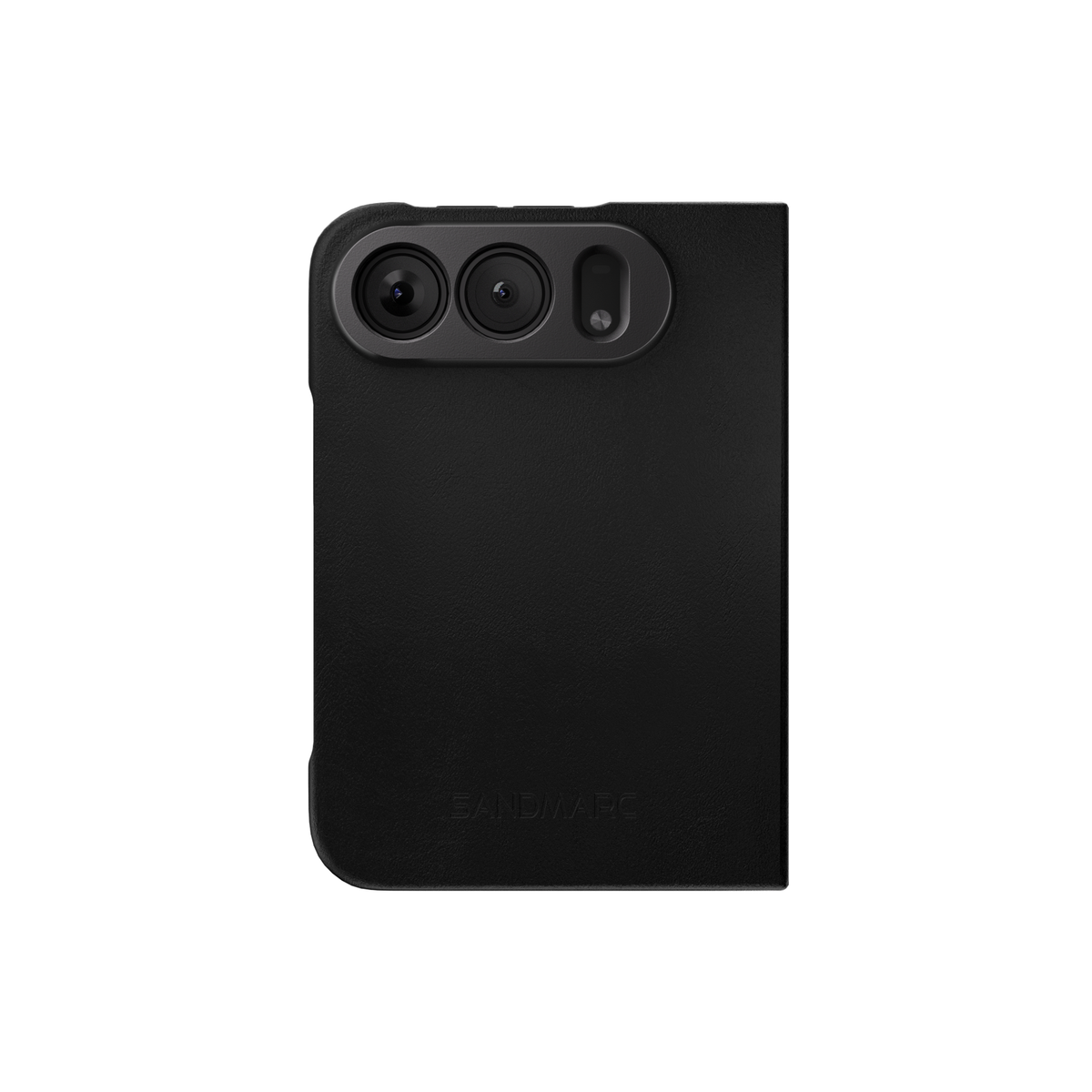 iPhone Duo Leather Case - Black - MagSafe Compatible - SANDMARC - On Clean White Background